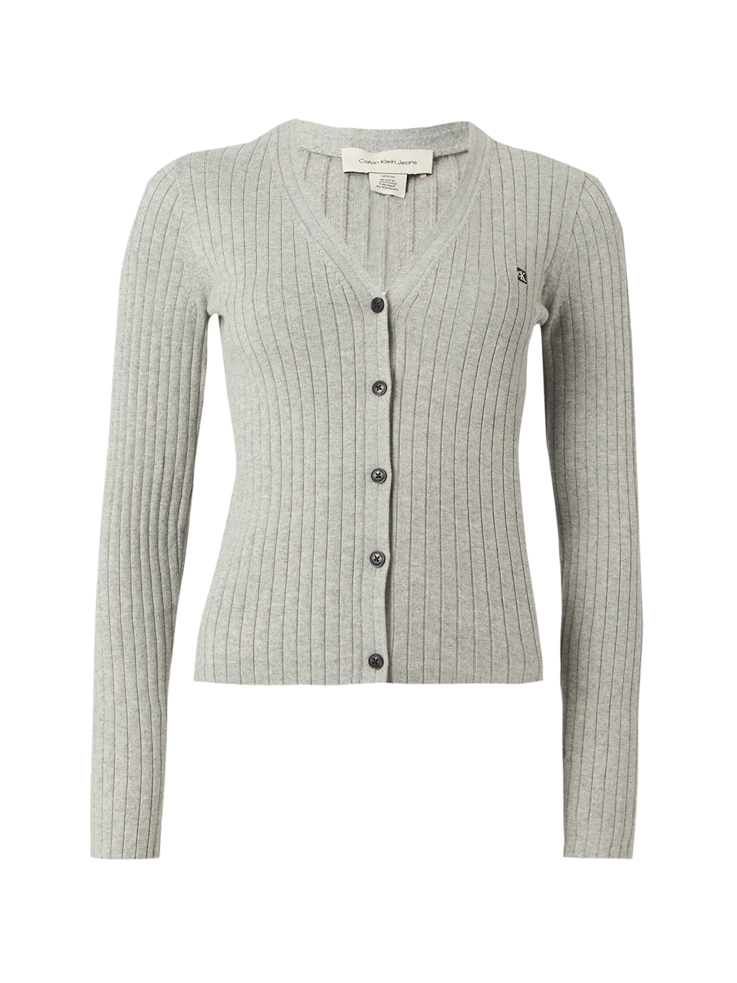 Calvin Klein Jeans - Cárdigan en gris: frente