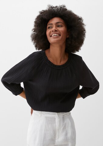 s.Oliver Blouse in Zwart: voorkant