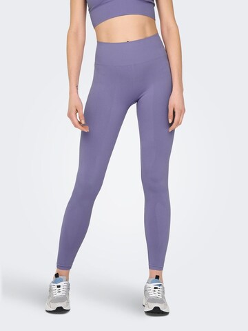 Skinny Pantalon de sport 'Frion' ONLY PLAY en violet : devant