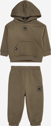 CONVERSE Juoksupuku värissä vihreä: etupuoli