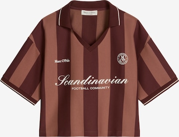 T-shirt Marc O'Polo en marron : devant