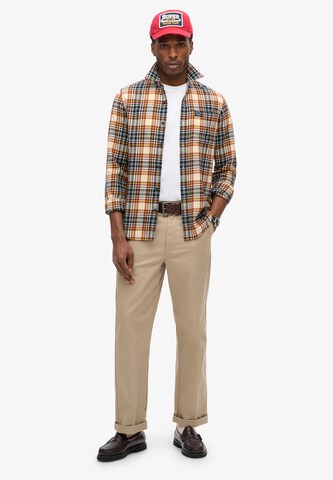 Superdry Comfort fit Overhemd in Beige