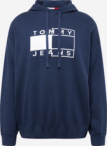 Tommy Jeans Пуловер в синьо: отпред
