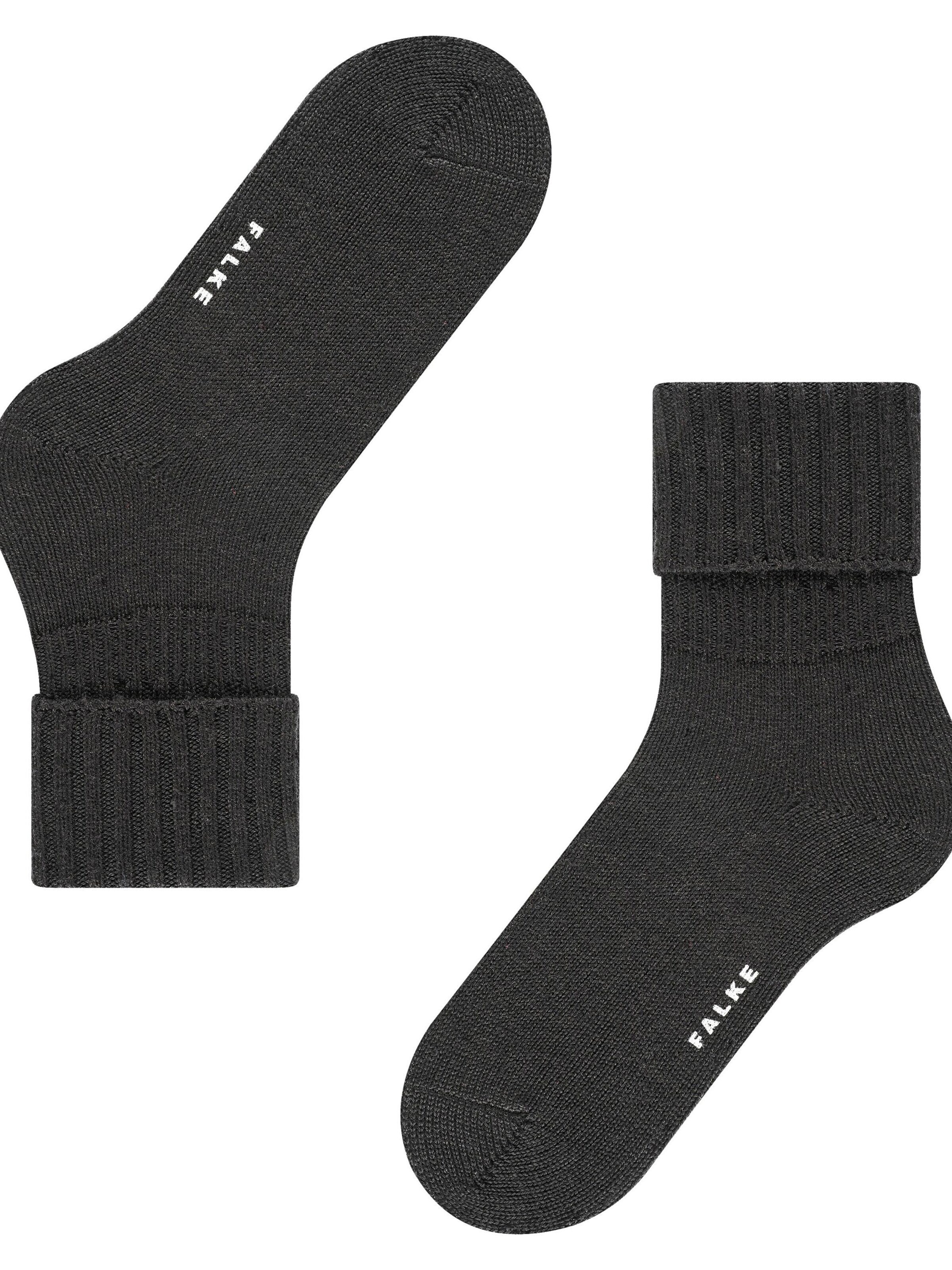 FALKE Socken 'Striggings Rib'‌‌‌‌‌‌‌‌‌ in Schwarz: Vorderseite
