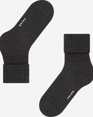 FALKE Socken 'Striggings Rib' in Schwarz: Vorderseite