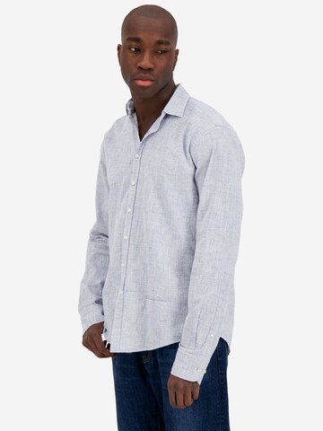 BETTER RICH Regular Fit Hemd 'Structure K' in Blau