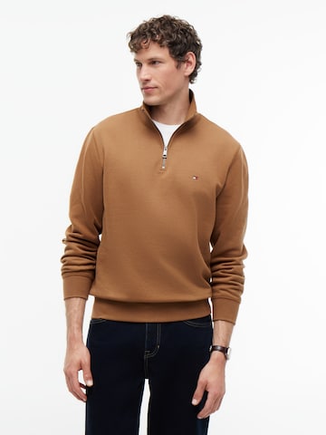 TOMMY HILFIGER Sweatshirt 'ESSENTIAL' in Brown: front