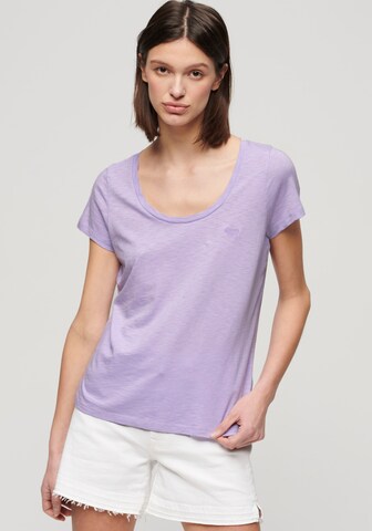 Superdry Shirt in Lila: voorkant