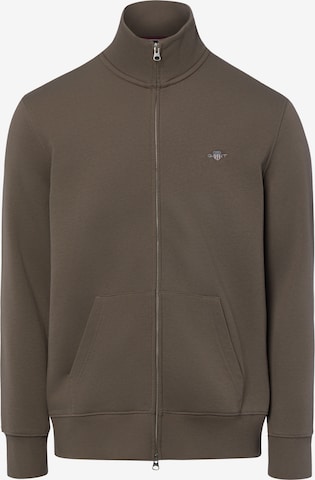 GANT Sweat jacket in Beige: front