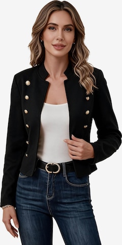 KoJooin Marynarka 'Damen Longsleeve Blazer mit Doppelreiher – Vielseitiger, eleganter Klassiker für Büro und Freizeit' w kolorze czarny: przód