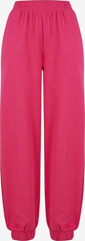 Pantaloni di Urban Classics in rosa: frontale