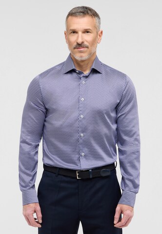 ETERNA Slim Fit Hemd in Blau: Vorderseite