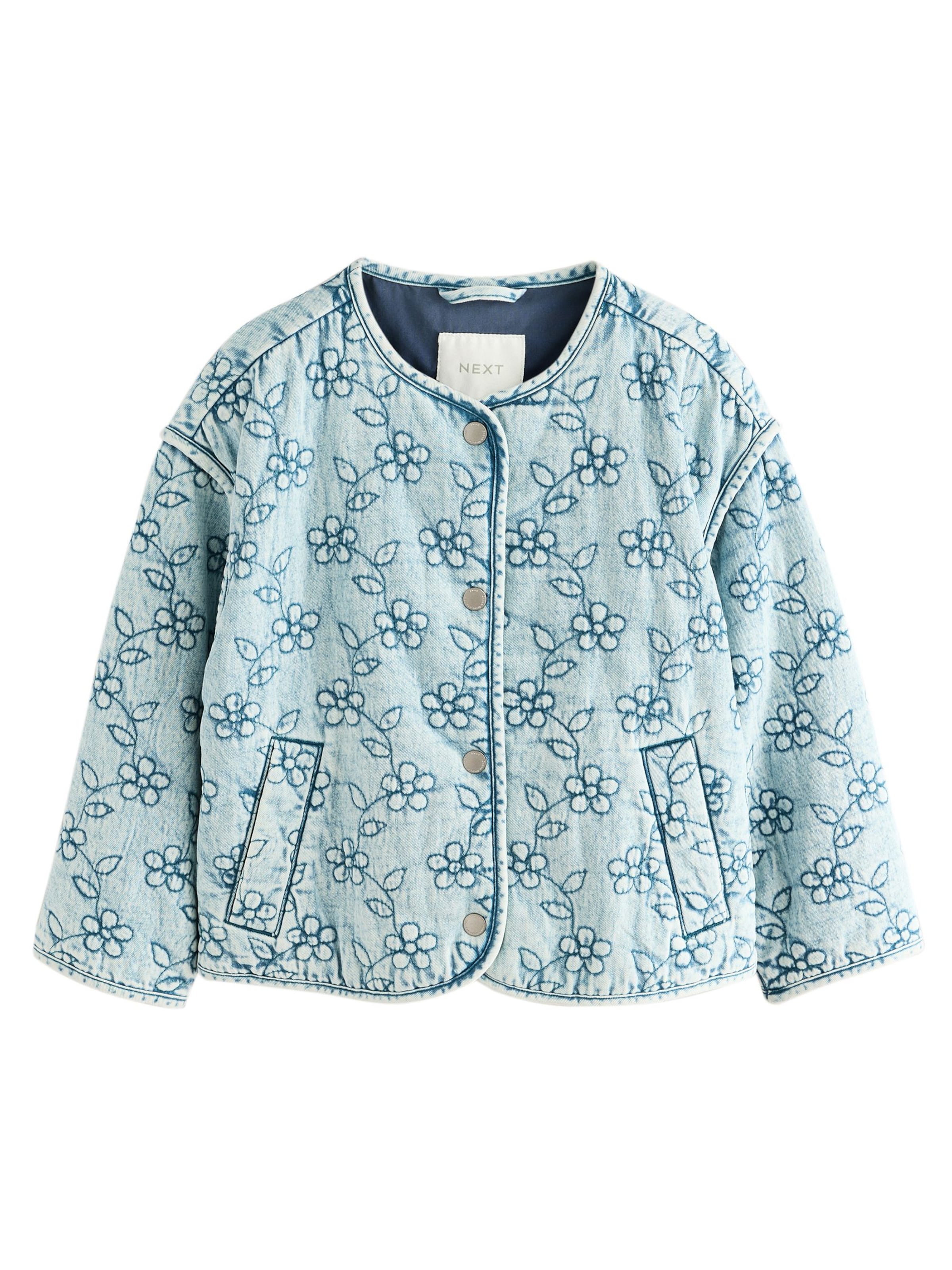 Next Преходно яке в синьо: отпред