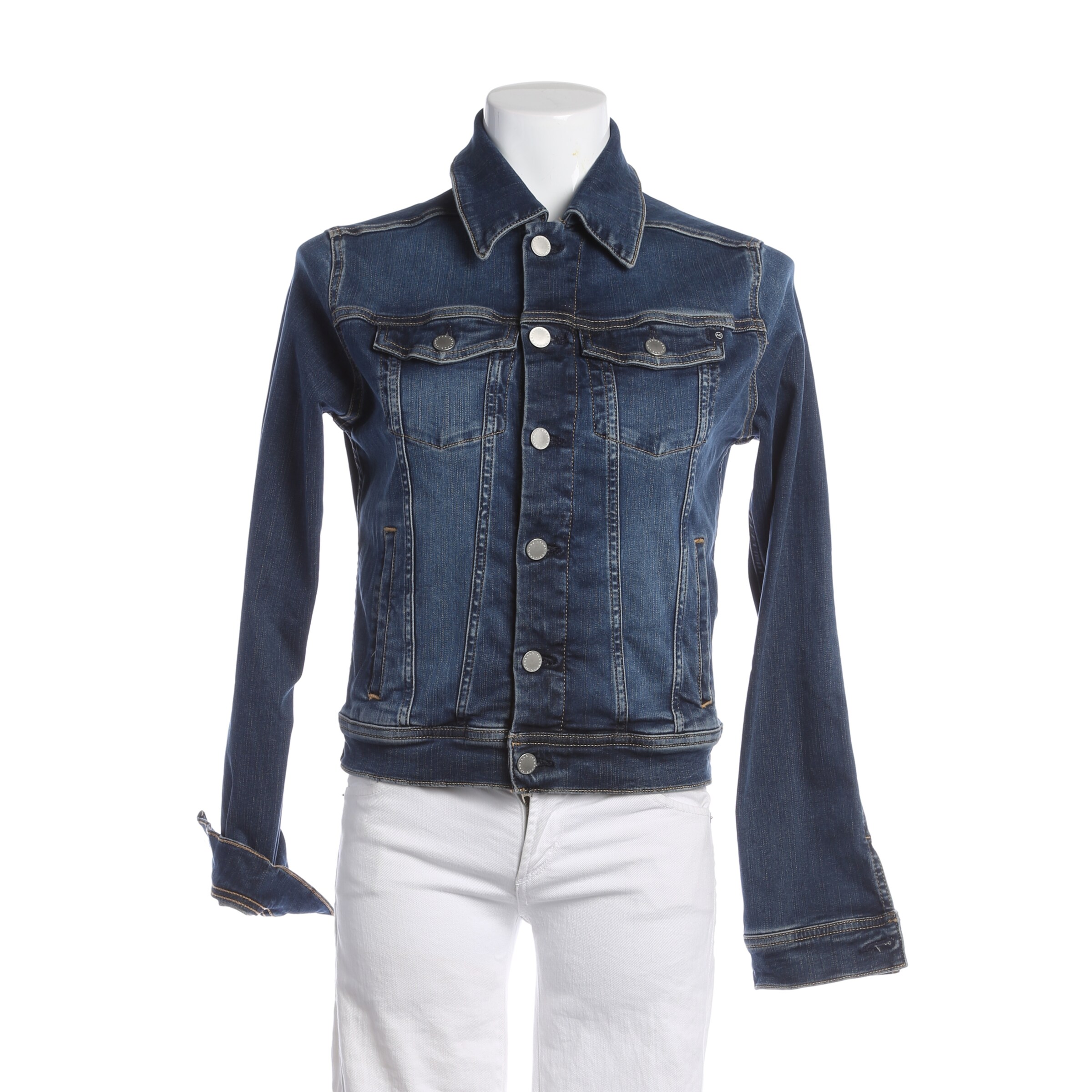 AG Jeans Jacket & Coat in M in Blue: front