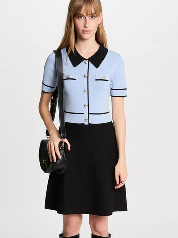 Morgan - Vestido de punto en azul: frente