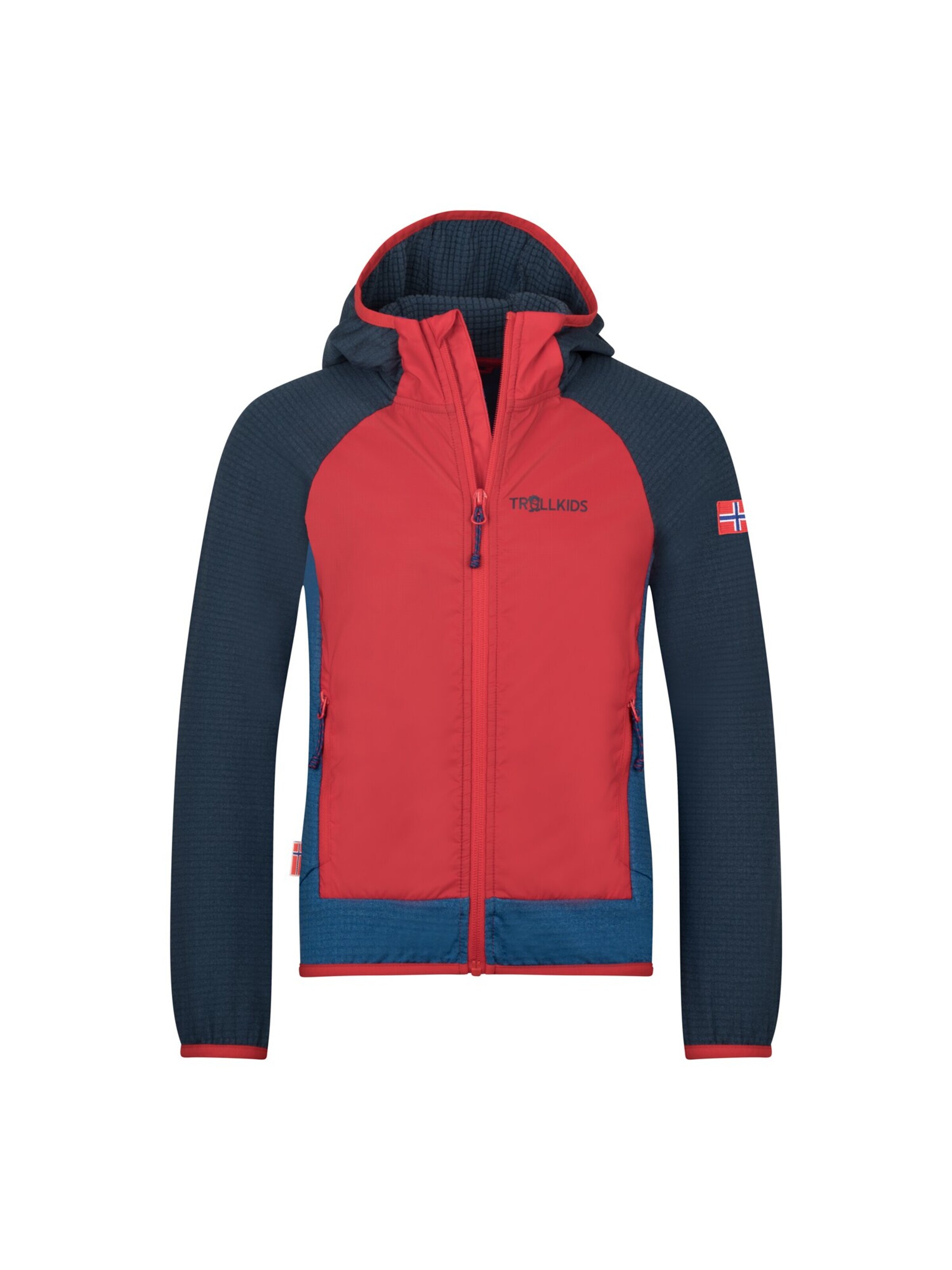 TROLLKIDS Fleece Jacket in Red: front