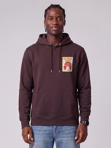 Felpa 'Tarot The Coffee' di Watapparel in rosso: frontale
