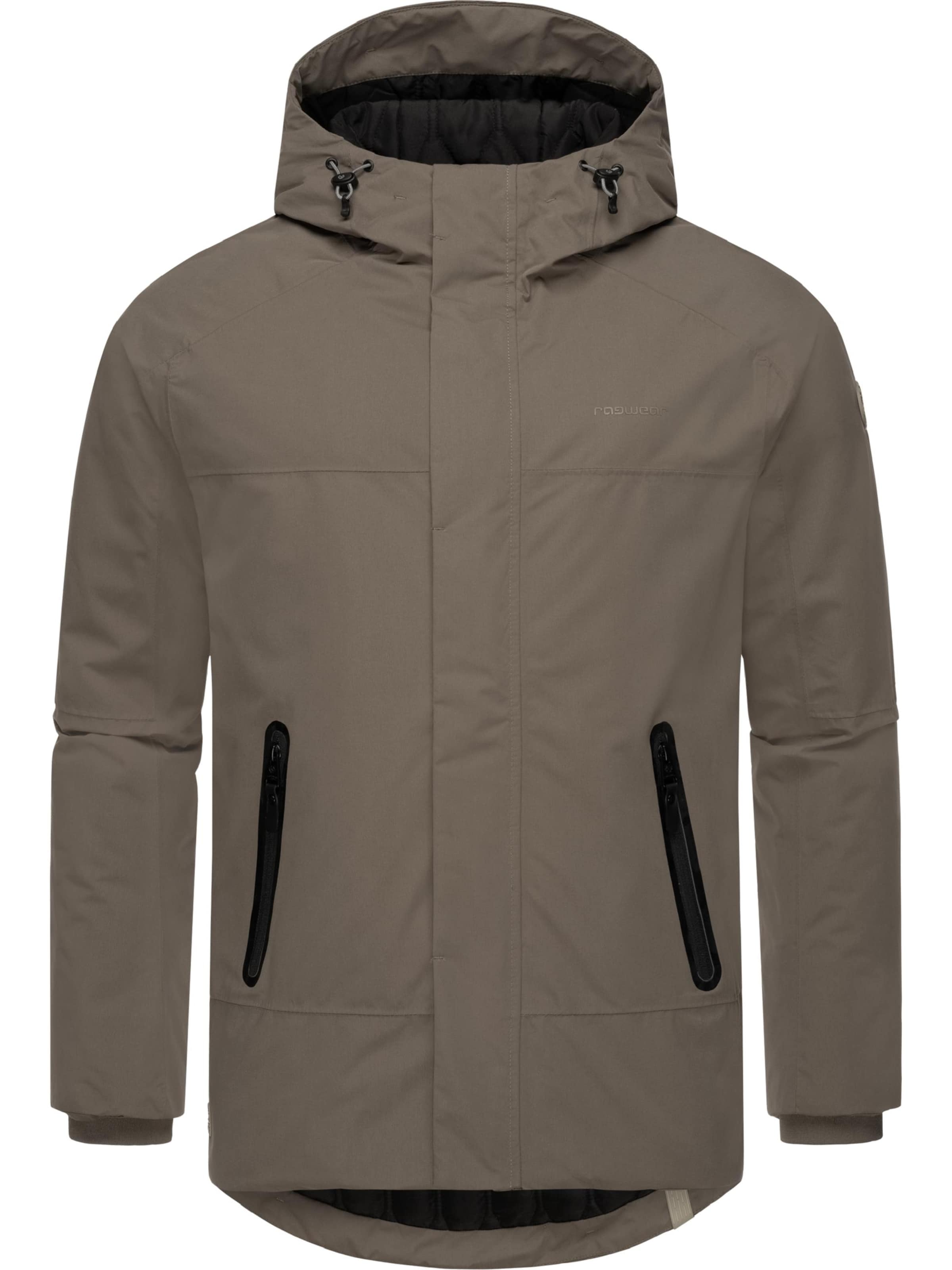Ragwear Winter Jacket 'Hatar' in Brown: front
