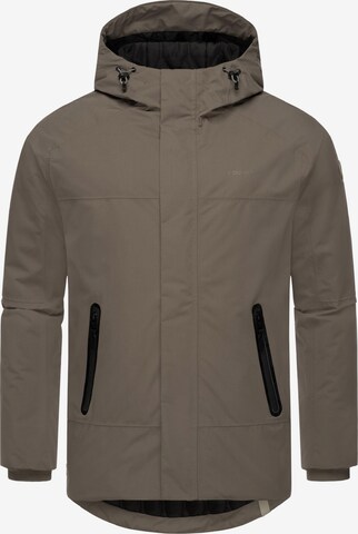 Ragwear Performance Jacket 'Hatar' in Brown: front