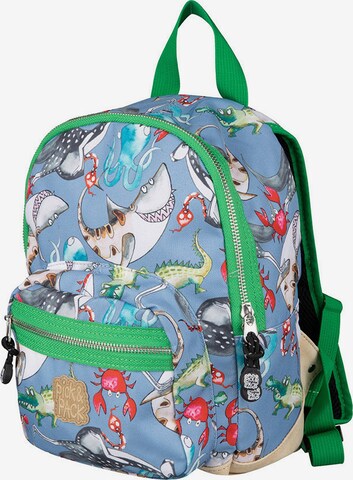 Pick & Pack Backpack 'Mix Animal' in Blue