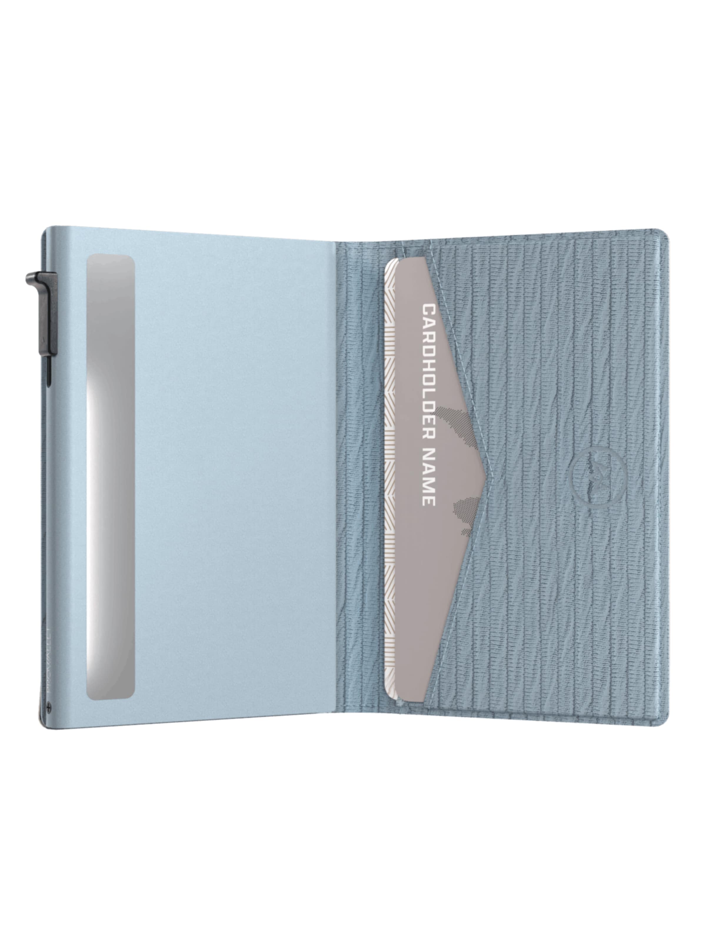 Prowallet Wallet 'Pasjeshouder Slim Ripple' in Blue