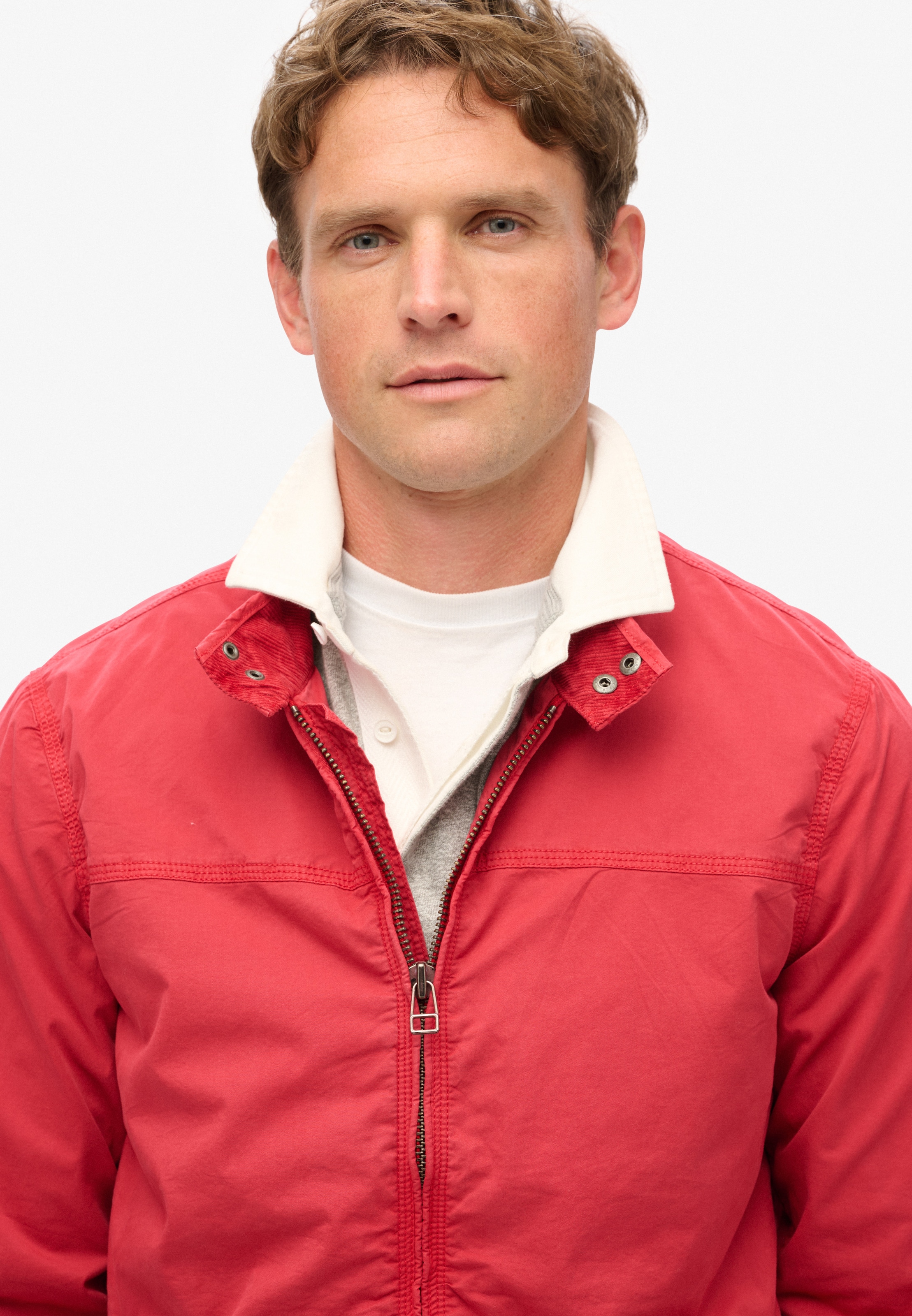 Superdry Tussenjas 'Harrington' in Rood