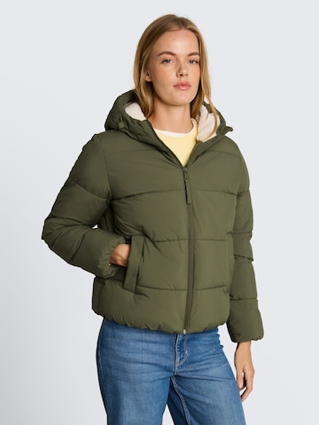 TOM TAILOR DENIM Winter jacket in Green: front