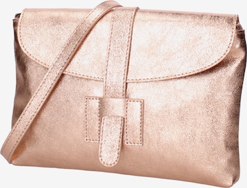 Pochette Viola Castellani en rose : devant