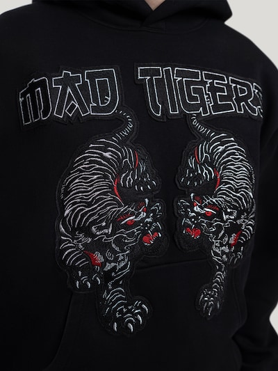 MAD TIGERS Sweat-shirt 'Black Tigers' en S en noir, Vue avec produit