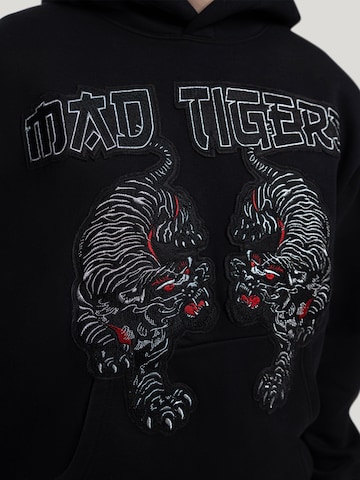 MAD TIGERS Sweatshirt 'Black Tigers' in Black
