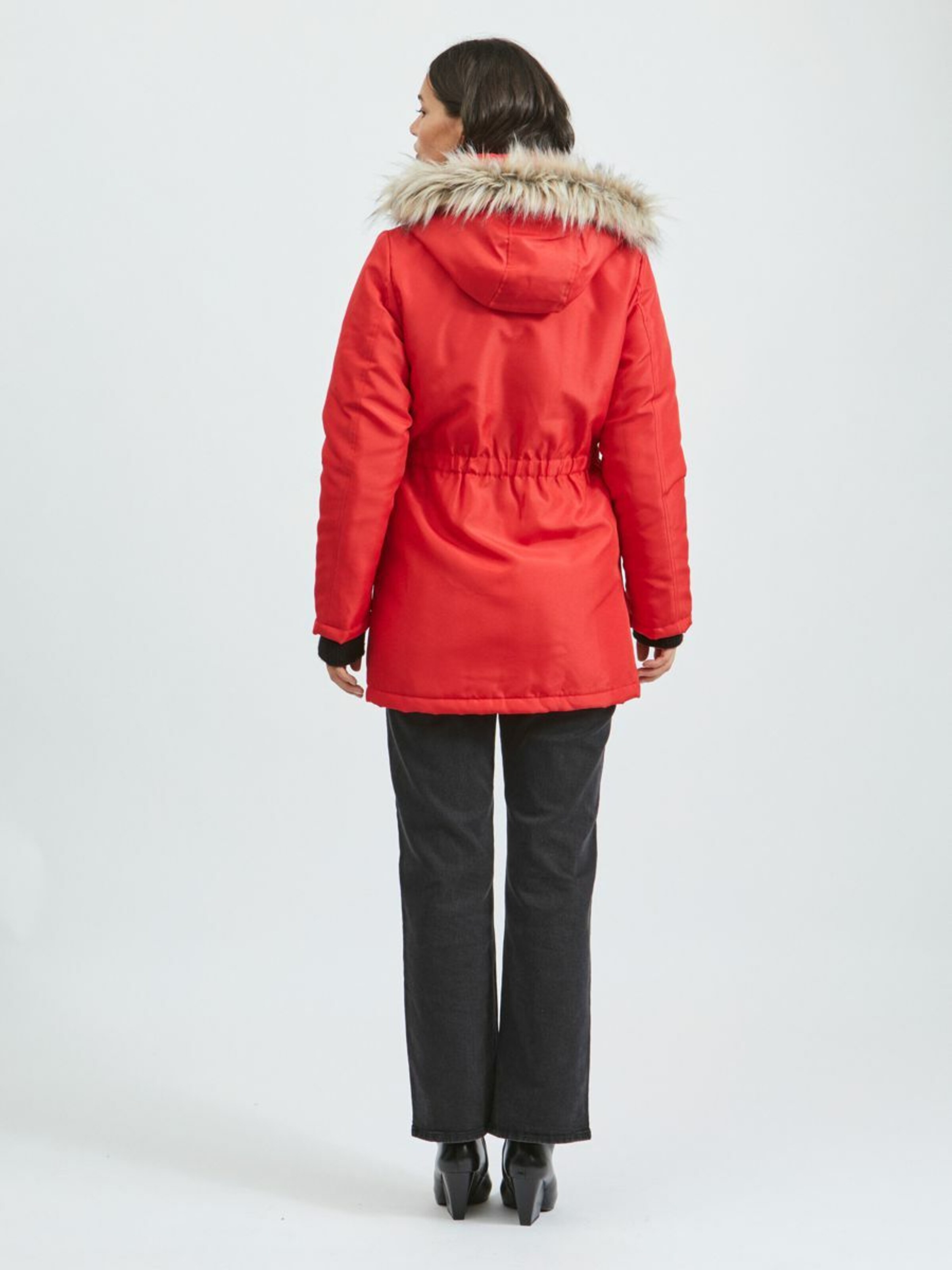 Frauen Große Größen VILA Parka in Rot - FI59915 Frauen Große Größen VILA Parka in Rot - FI59915