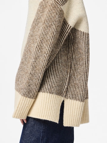 PIECES Sweater 'PCLINNA' in Brown