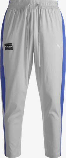 PUMA Pantalon de sport en bleu / gris clair / noir / blanc, Vue avec produit