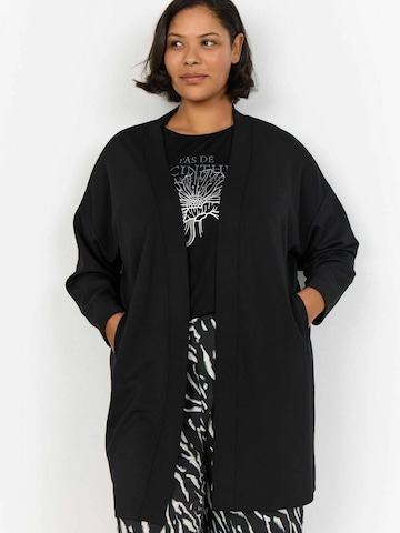 Cappotto in maglia 'Sabina' di Wasabi Concept in nero: frontale