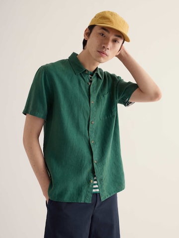 Seasalt Cornwall Regular fit Overhemd in Groen: voorkant