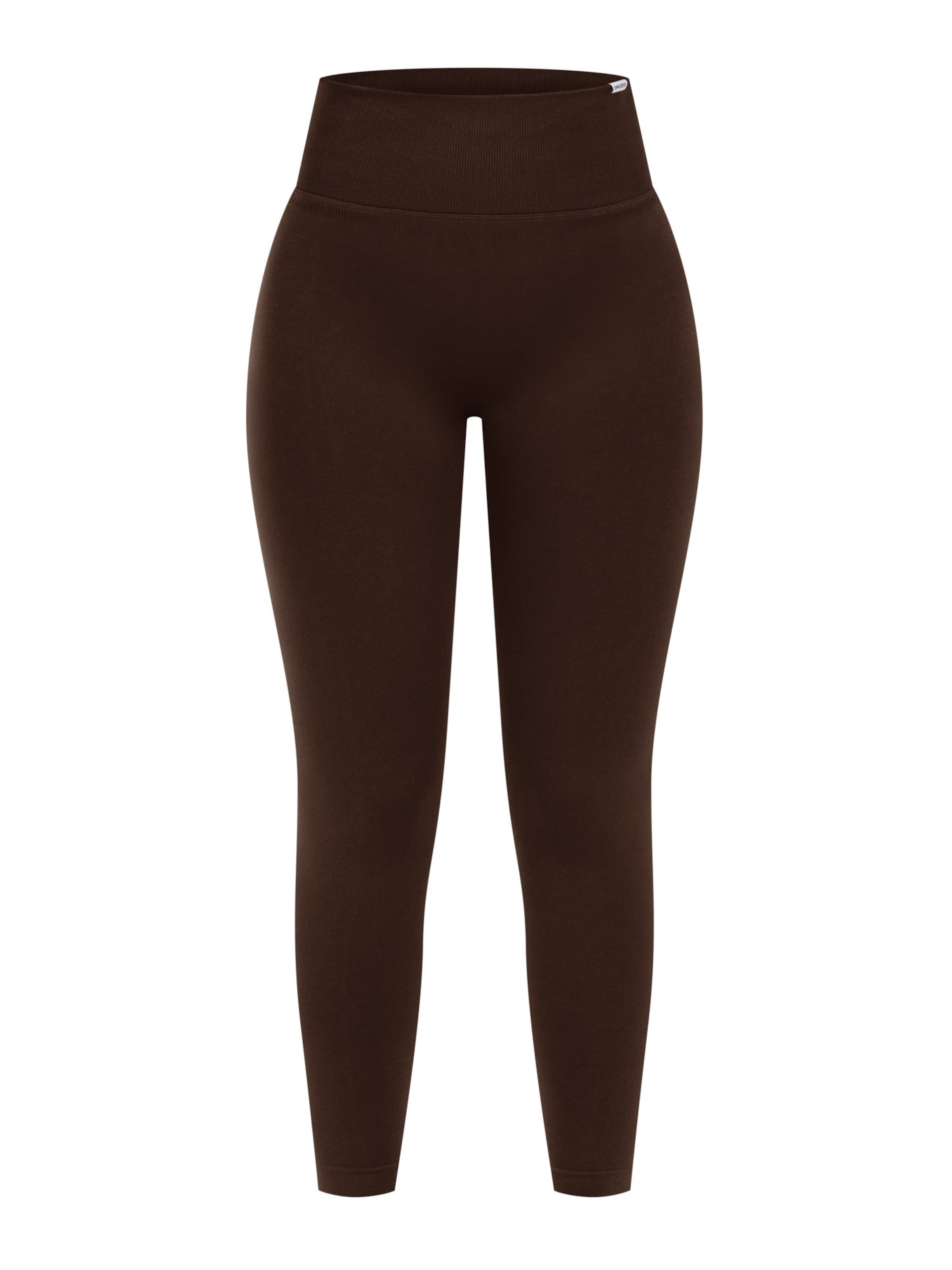 Pantalon de sport Smilodox en marron : devant