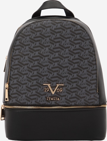 19V69 ITALIA Backpack 'Robi AOP' in Grey: front