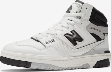 Baskets hautes '650' new balance en blanc : devant