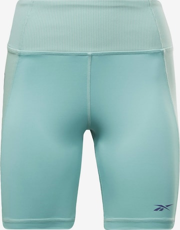 Reebok Skinny Sportbroek 'Les Mills' in Blauw: voorkant