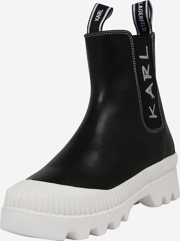 Karl Lagerfeld Ankle Boots 'Trekka' in Black: front