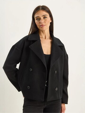 Bianco Lucci Mantel in Schwarz