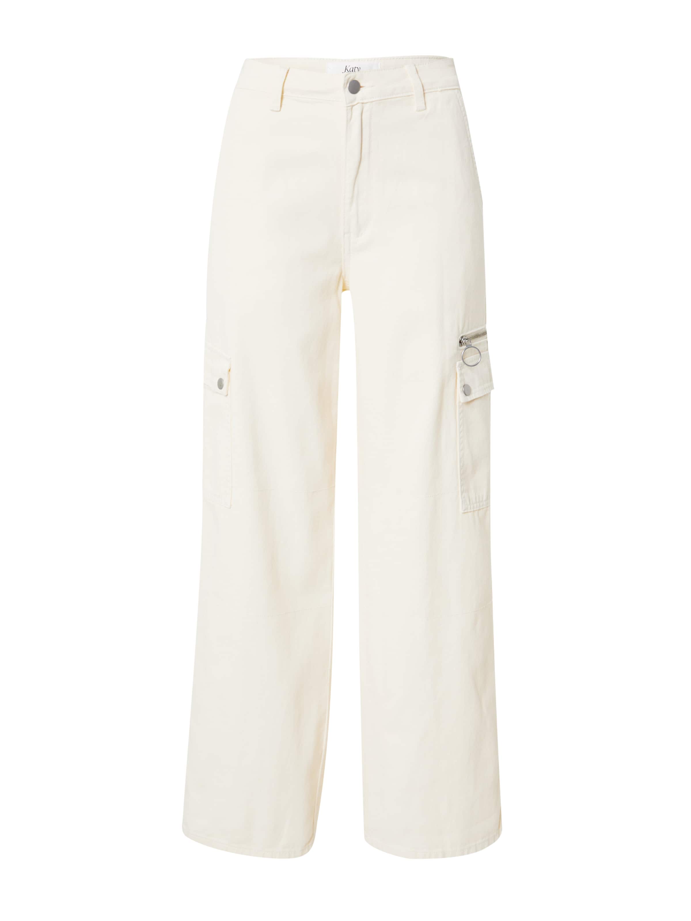 Katy Perry exclusive for ABOUT YOU Wide leg Jeans 'Laila' in White: front