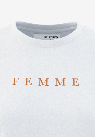 SELECTED FEMME T-shirt 'VILJA' i vit