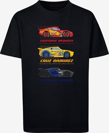 ABSOLUTE CULT Shirt 'Cars - Racer Profile' in Zwart: voorkant