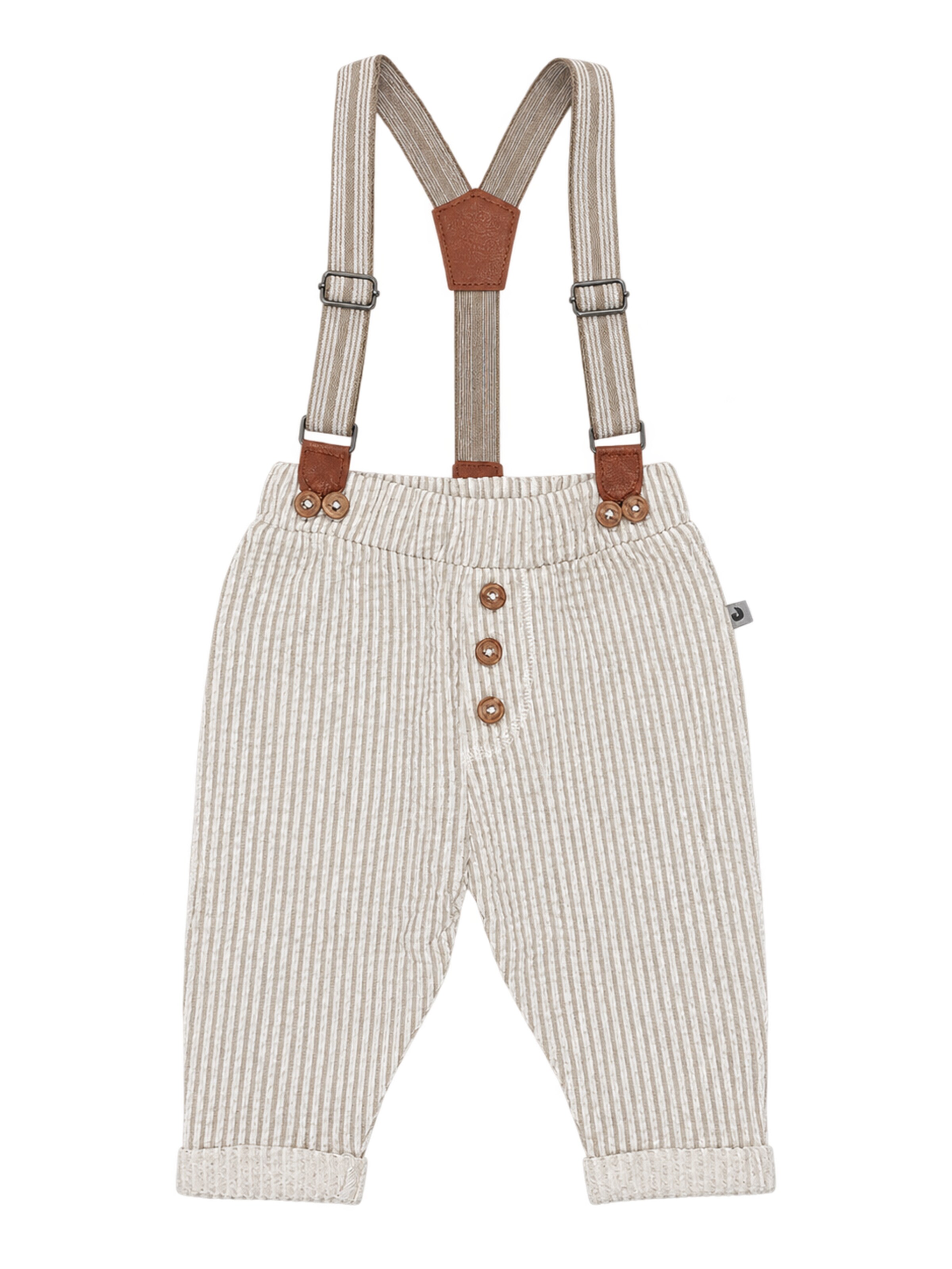 Loosefit Salopette JACKY en beige : devant