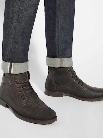 Dune LONDON Schnürboots 'Simon' in Braun
