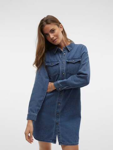 VERO MODA Shirt Dress 'VMJENNIE' in Blue