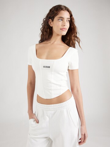 GUESS Тениска 'RUTH ACTIVE' в бяло: отпред