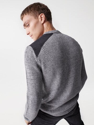 Salsa Jeans Sweater 'LOS ANGELES' in Grey