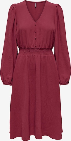 Robe-chemise 'Mette' ONLY en rouge : devant